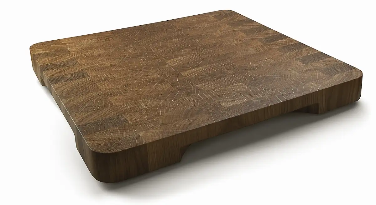 Planche à découper en chêne 40 x 40 x 6 cm (épaisseur bois 4.5 cm)