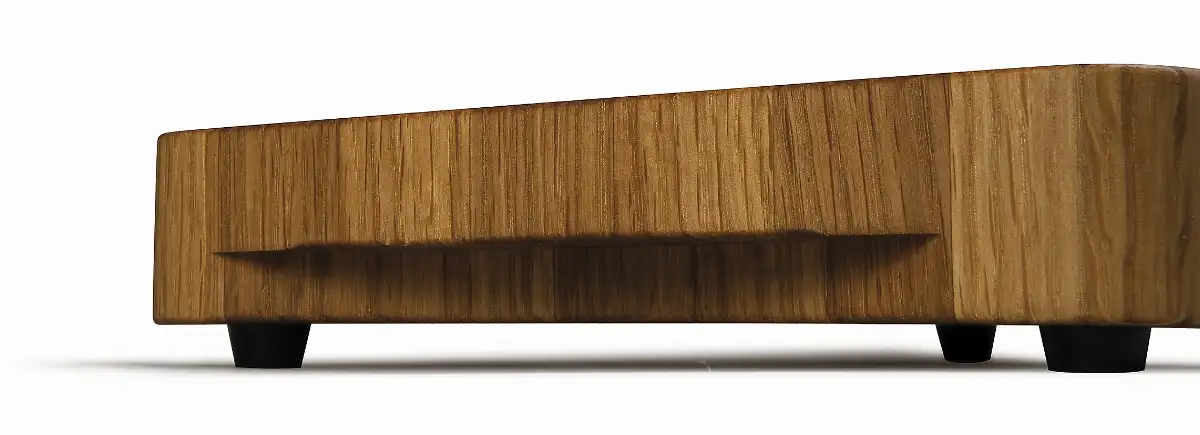 Petit billot bois debout  en chêne 30 x 20 x 4.5 cm (épaiseur bois 3.5 cm)