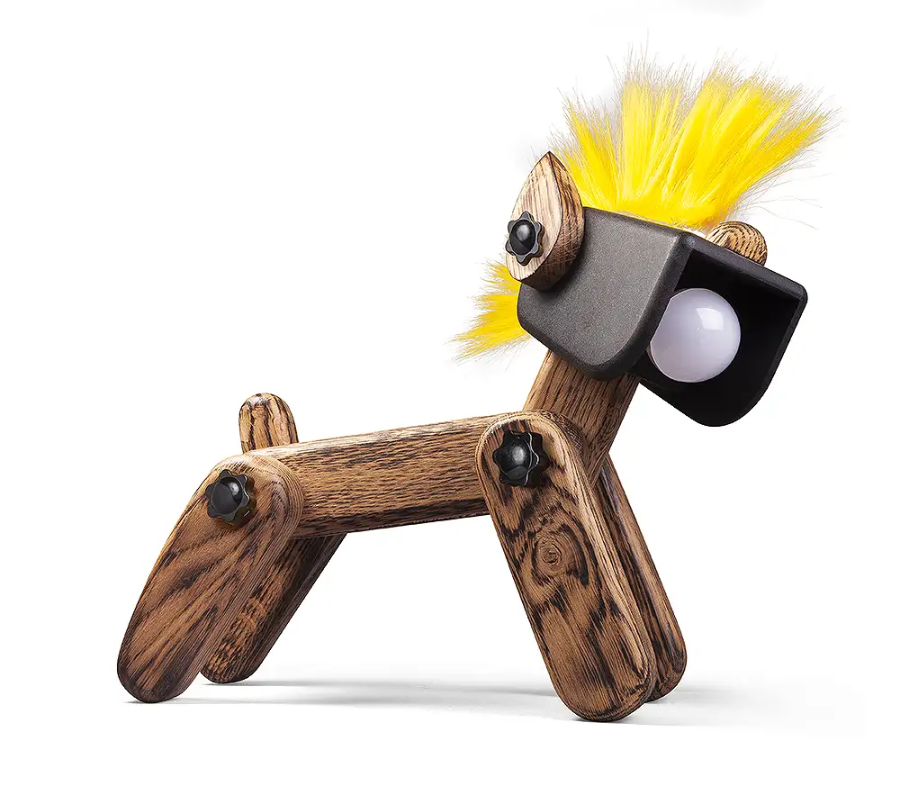 Dogui Punk Jaune - Finition Chêne bringé