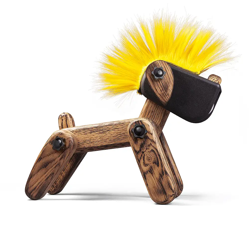 Dogui Punk Jaune - Finition Chêne bringé