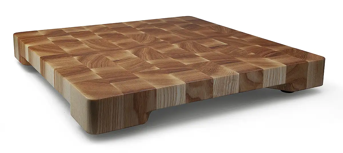 Planche à découper en Frêne gris 40 x 40 x 6 cm (épaisseur bois 4.5 cm)